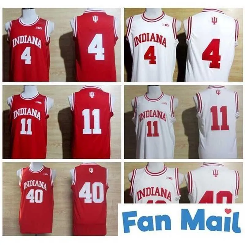 New Isiah College Basketball Wears NCAA College Indiana Hoosiers 11 Thomas Jersey Victor 4 Oladipo Cody 40 Zeller Shirt Uniform Red White St