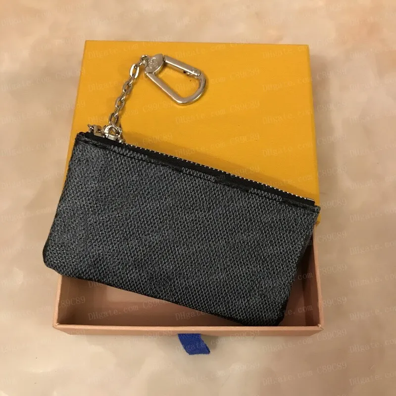 Stylish Classic Zipped Coin Purse With Grid Keys Ring And Credit Card Holder Unisex Design With Original Box C89C 89 From C89c89 6.1 DHgate.Com