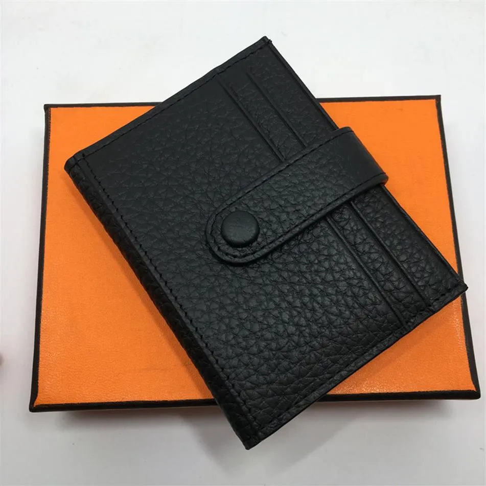 9 kleuren echte lederen creditcardhouder portemonnee klassieke merkontwerper ID -kaart Kaar Coin Purse 2017 Nieuwe Fashion Men Women Trave228K