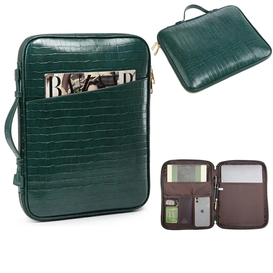 Дизайнерские сумки крокодил портфель мужчина деловая сумочка женщин для ноутбука для плеча на 13 -дюймовый ноутбук повседневные сумки 279W