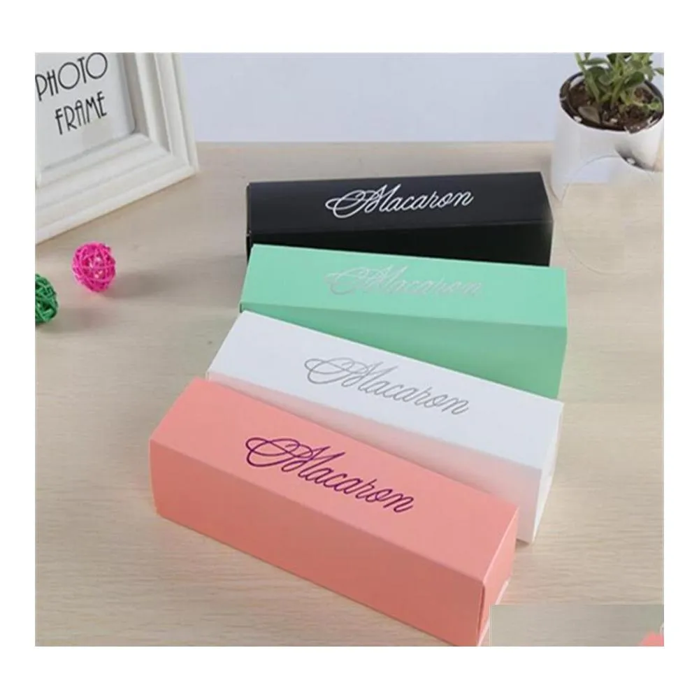 Cupcake Aron Box Pudełka do ciasta domowe Make czekoladowe ciastka mufrowe opakowanie papierowe opakowanie czarne różowe zielone upuszczenie ogrodowe ogród kuchnia otwl9