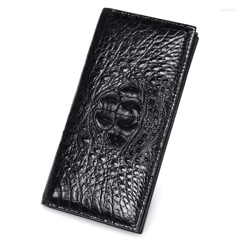 Wallets Men's Long Section Business Wallet Genuine Leather Fashion Handbag Women's High Quality Trend Clip Bag Casual Cozy Clutch