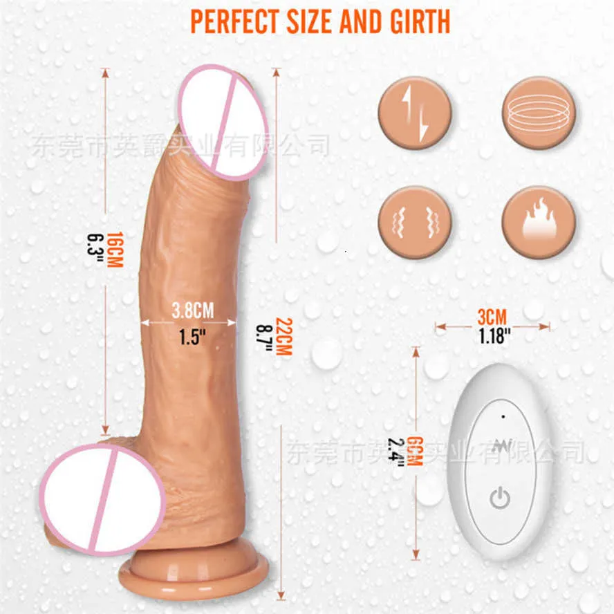 Sex Toy Dildo Yingjue grande medio e piccolo pene simulato tirando l'inserimento del vibratore masturbazione femminile orgasmo prodotti del sesso per adulti AV