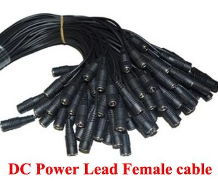 18AWG DC 5521mm 5521 Spina femmina Cavo di alimentazione CCTV Circa 25 cm DHL300PCS4013238