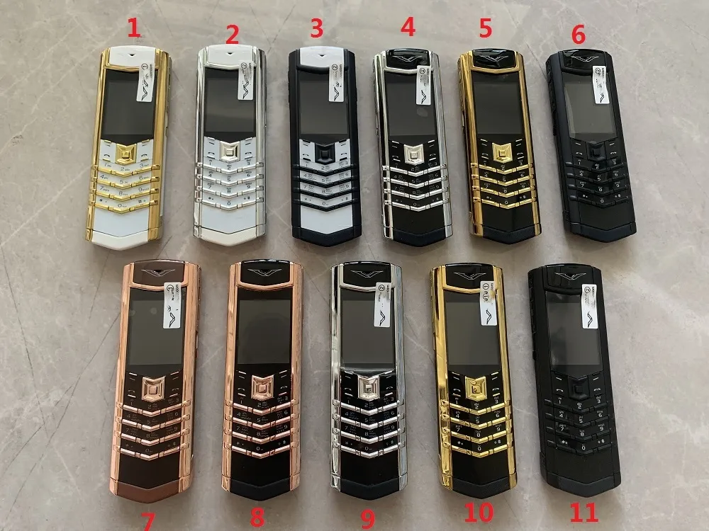 Luxury Golden Signature Cell Phones GSM Dual Sim Card Mobile Phone ...