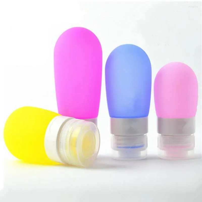 Storage Bottles Silicone Travel Squeezable Refillable Containers For Shampoo Conditioner Lotion Toiletries