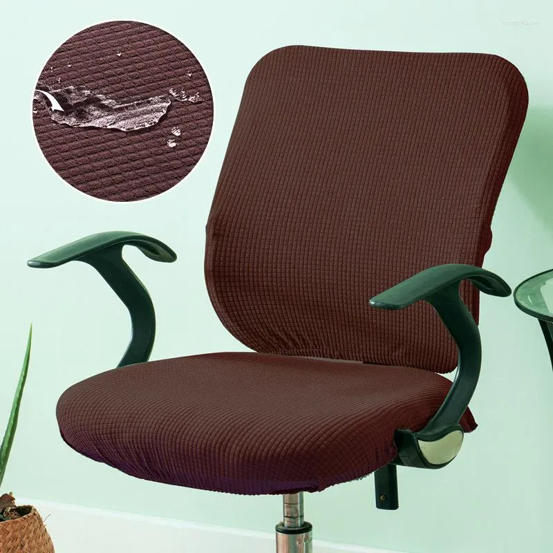 Stol t￤cker stretchable office cover kit vattenbest￤ndig stretch jacquard elastik f￶r skrivbord dator slipcover