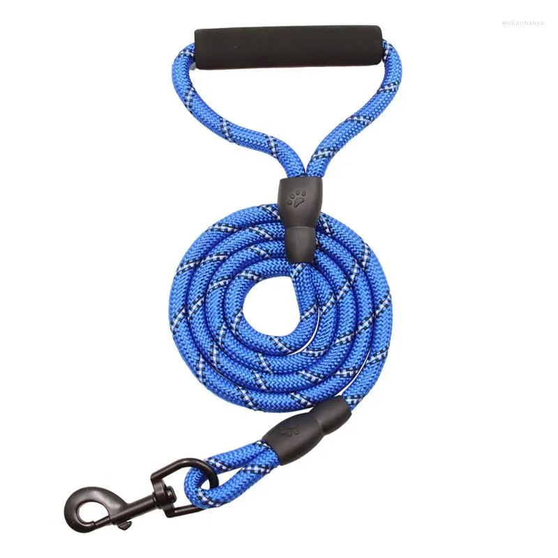 Colliers pour chiens laisse corde robuste hautement réfléchissante animal de compagnie confortable Durable pour petite moyenne grande race avec