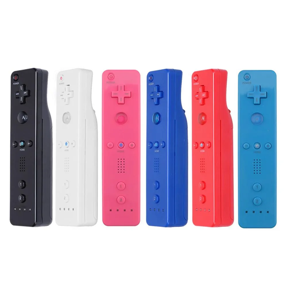 Télécommandes wiimote sans fil 6 couleurs pour manette de jeu Wii sans mouvement plus DHL FEDEX EMS LIVRAISON GRATUITE