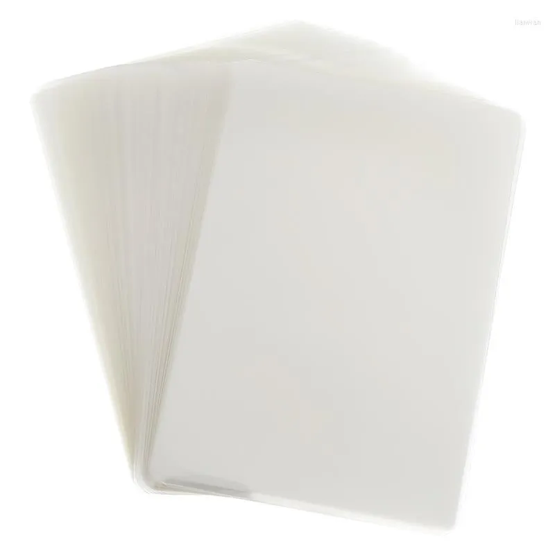 Window Stickers 200pcs Transparent Laminator Sheets Thermal Laminating Pouches Po Storage Plastic Paper