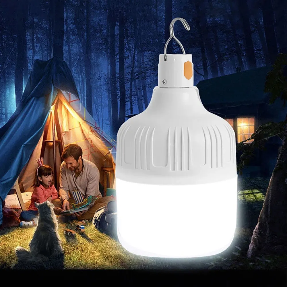 محمولة تخيم قابلة لإعادة الشحن LED LED LED Camping Lantern لمبة الطوارئ معدات إضاءة الخيام عالية الطاقة