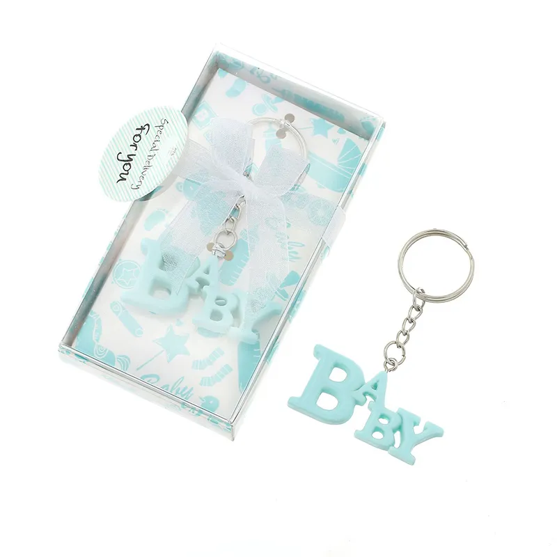 Creative Baby Keychain Pendant Baby Birthday Souvenir Letter Keychains Gäst Key Chain Keyring