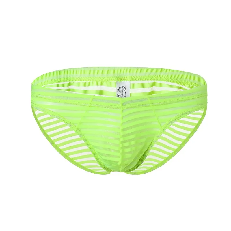 Wholesale See Through Men's underpants Low Rise Mesh Transparent Sexy briefs 7 multi colors C606