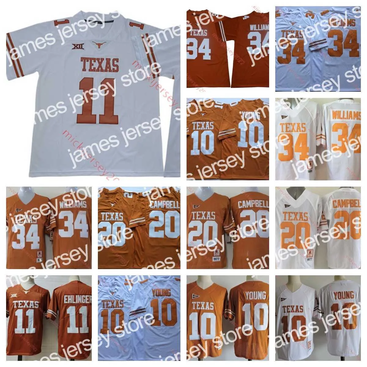 Sam Ehlinger Longhorns jersey