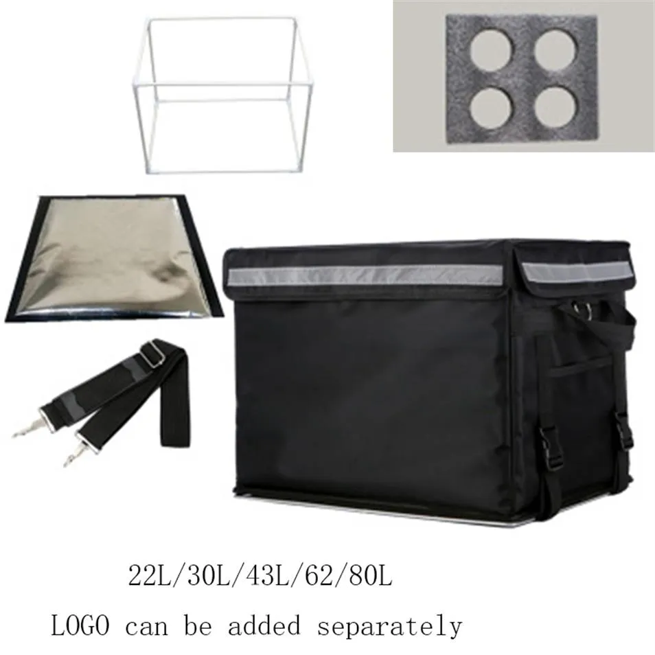 62L 80L large takeaway backpack bags fast pizza delivery ice box waterproof refrigerated insulation lunch bags can do2943