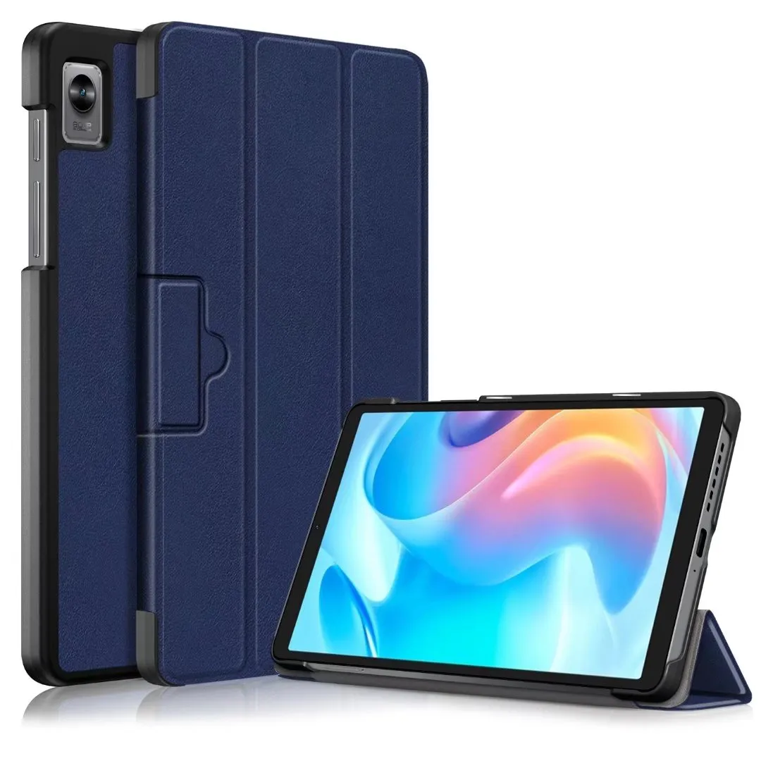 Smart Tablet Custodie per OPPO Realme Pad Mini 8.7 "Custodia PU Funda Antiurto Capa Cover in pelle Funzione Sleep Wake automatica