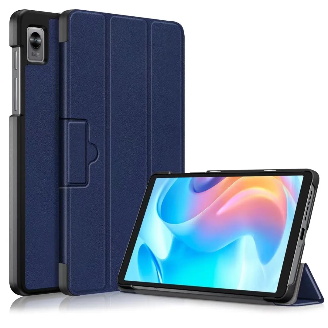 Smarta tablettfodral för Oppo Realme Pad Mini 8.7 "Case PU FUNDA SUCKSUST CAPA LEATHER COVER Auto Sleep Wake Function