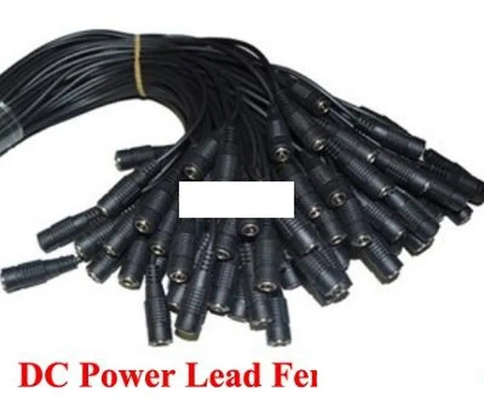 2000pcs DC Power Plug Lead Socket CCTV PSU Pigtail Jack Camera Cable