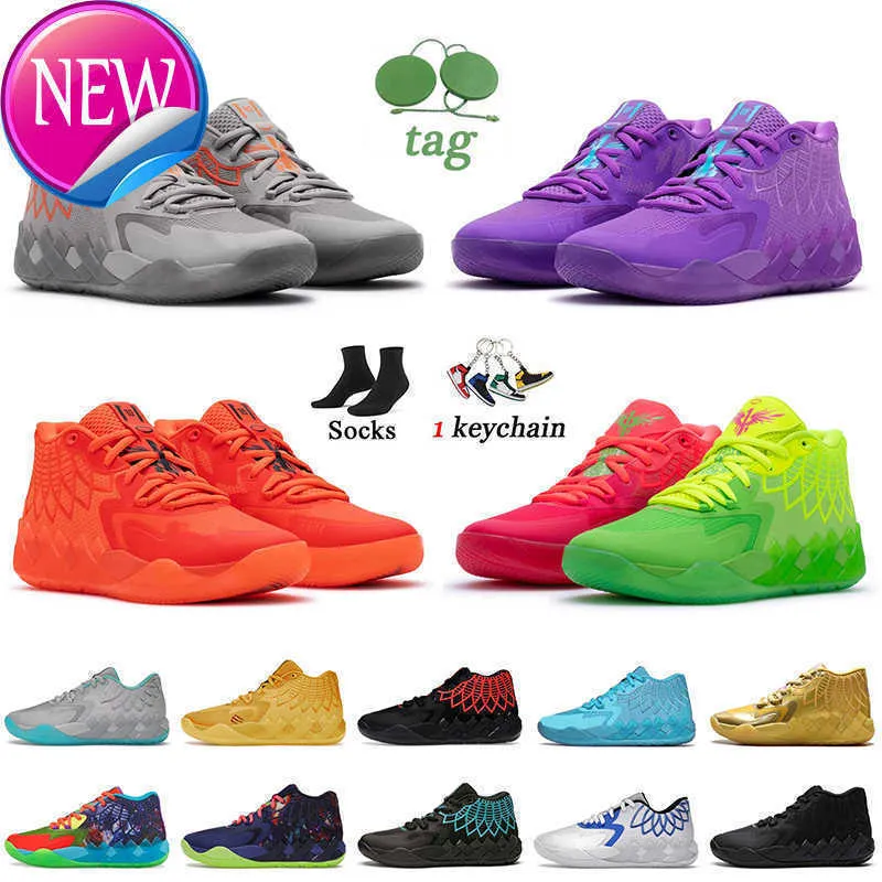 OGTOP LeMelo Ball MB.01 basketbalschoenen Rock Ridge Red Blast Queen City Buzz Rick and Morty Trainers