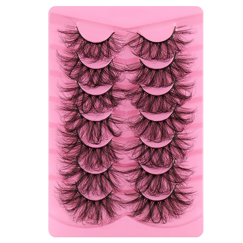 Mink Fluffy False Eyelashes 25MM Épais Curl Cils En Gros