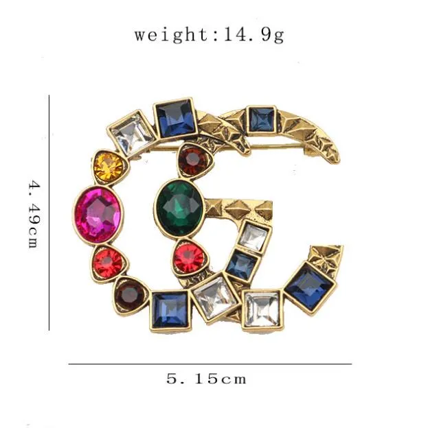 Brooches 20style Brand Designer G Letter Brooches Women Luxury Rhinestone Crystal Pearl Brooch Suit Laple Pin Metal Fashion Jewelry Accesso