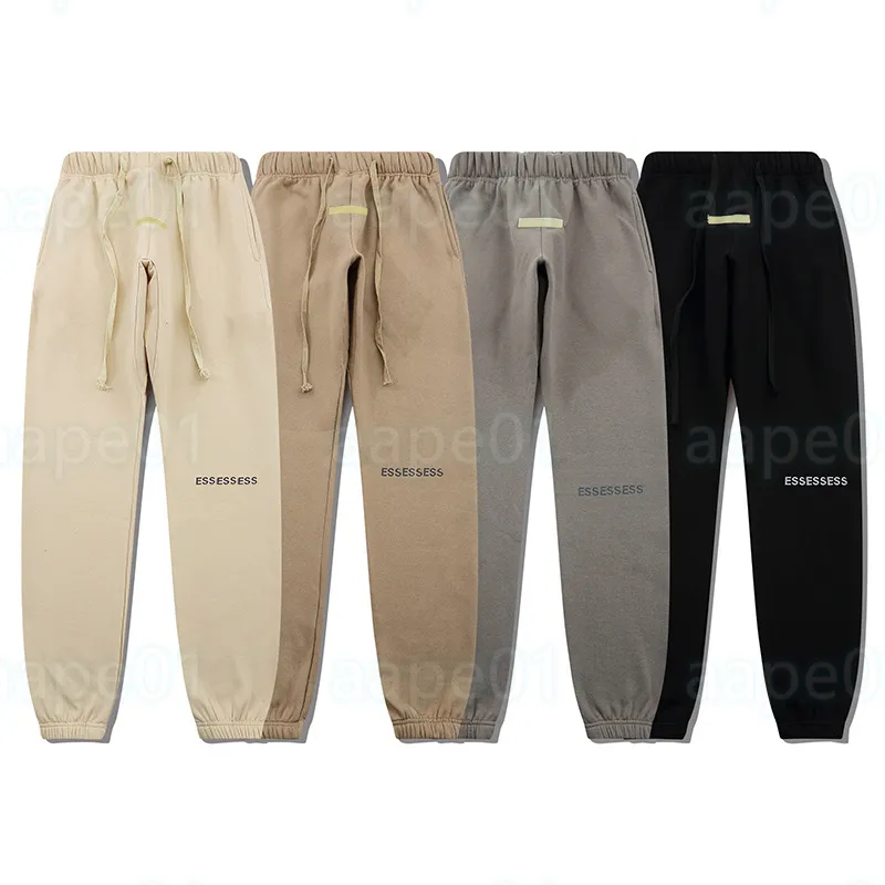 Moda para hombre Pantalones de diseñador ESS Hombres Mujeres Pantalón de color sólido Pantalones Hip Hop Pantalones de movimiento para hombre Joggers casuales Tamaño S-XL