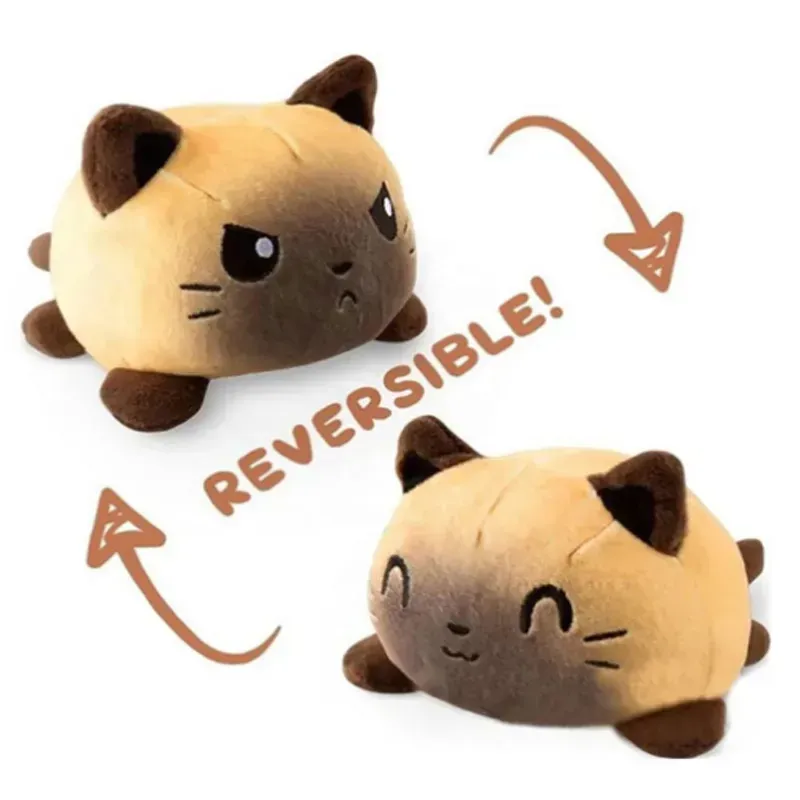Reversibles Cat Gato Kids Plushie Plush Doll Double face conversion action Plush toys