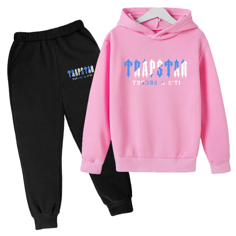 Tracksuit TRAPSTAR Brand Kids Designer Clothes Sets Baby Printed Sweatshirt  Multicolors Warm Two Pieces Set Hoodie Coat Pants Clot223y From Oiioq,  $39.67