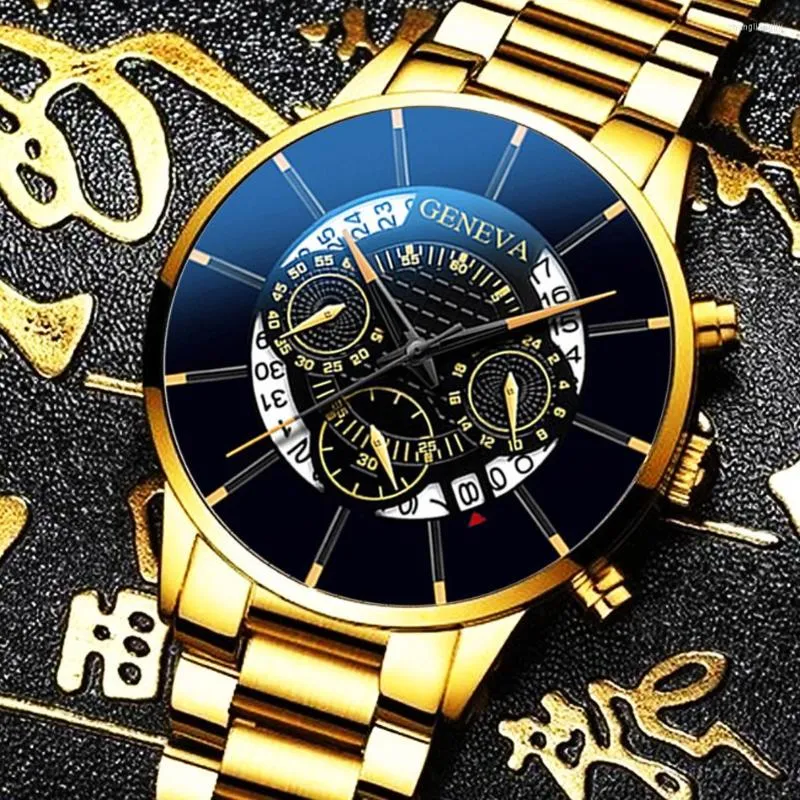 Armbanduhren Luxus Tops Qualität Mode Kalender Männer Quarzuhr Edelstahl Sport Herren Armbanduhr 2022 Verkauf Produkte Dropship