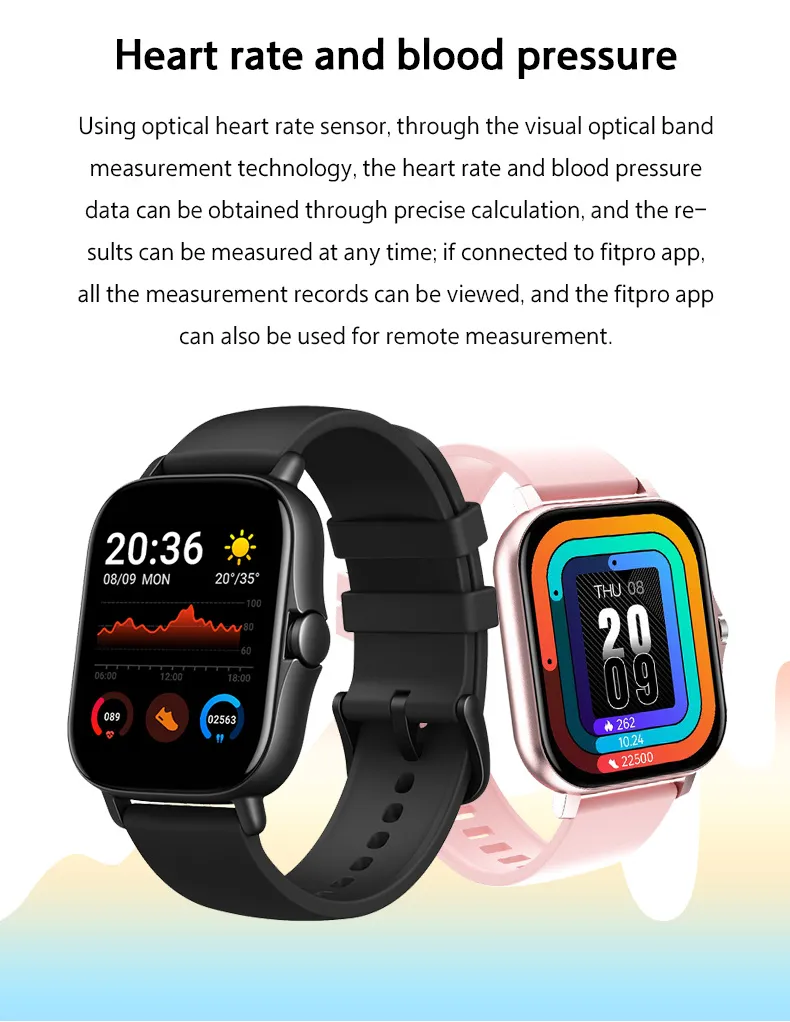 H13 Smart Watch 1.69 Inch Sport Wristbands Fitness Tracker Smartwatch ...