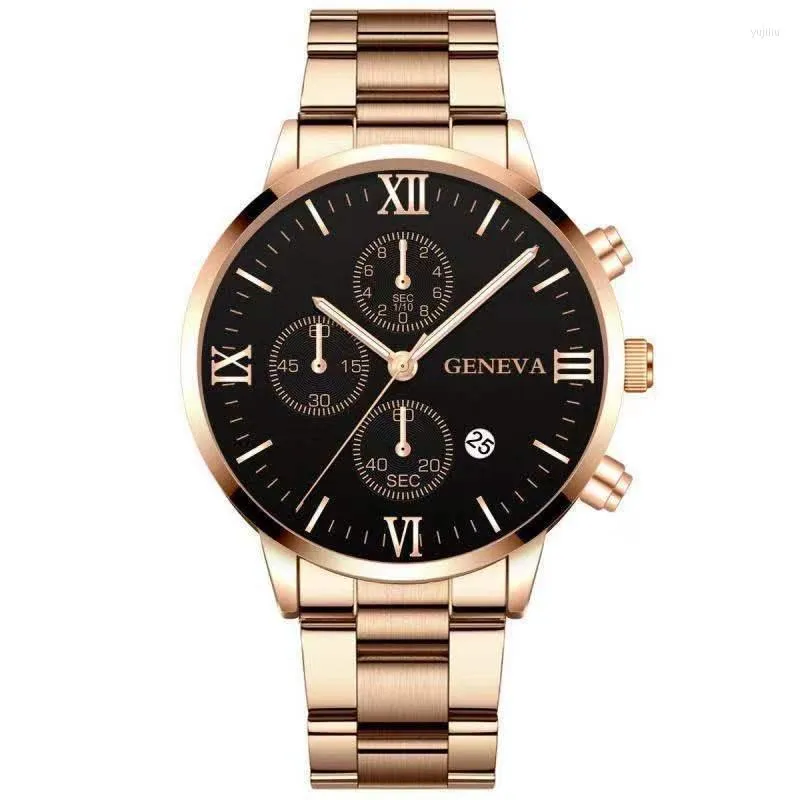 Wristwatches Fashion Arrival Stainless Steel Men Quartz Watch Trending Products 2022 Mens Wrist Saat Jam Tangan Pria