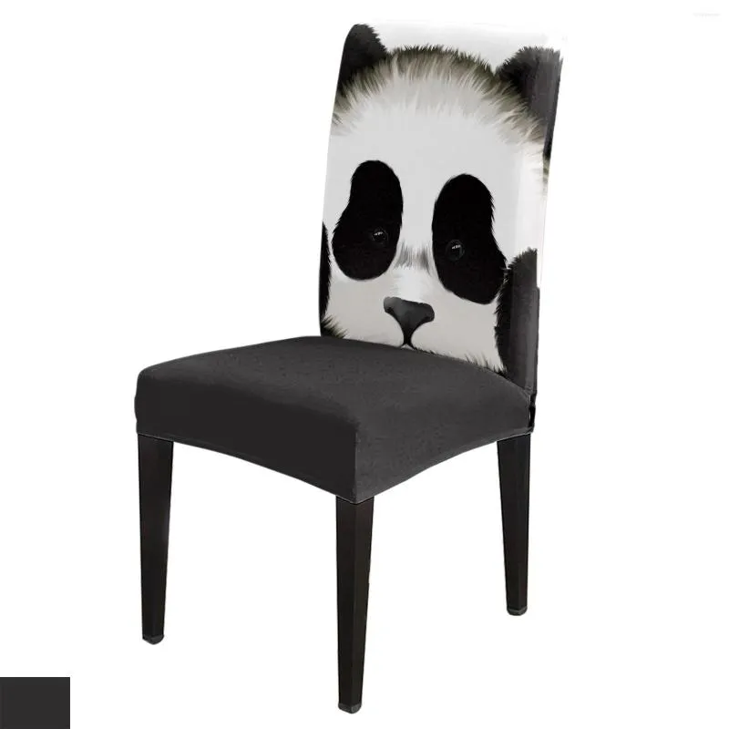 Housses de chaise Panda dessin animé mignon couverture pour salle à manger décor Spandex décoration de fête de mariage