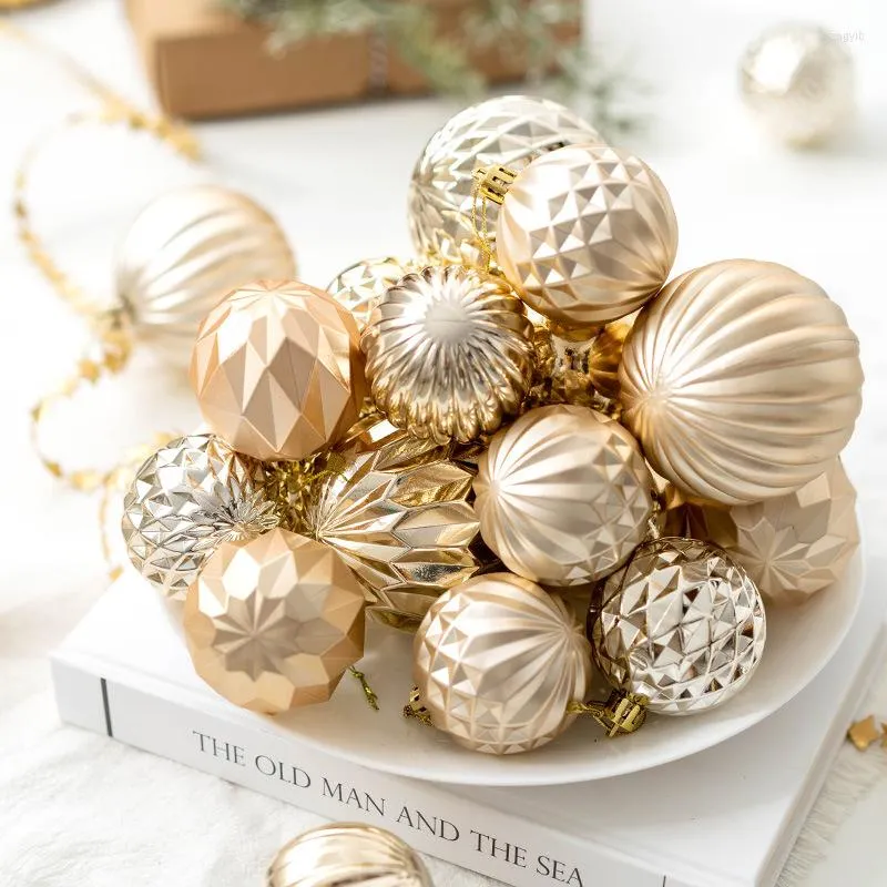 Party Decoration 6/8cm Christmas Balls Tree Ornament Ball Xmas Hanging Pendant Home Gift Decor Navidad 2023 Year