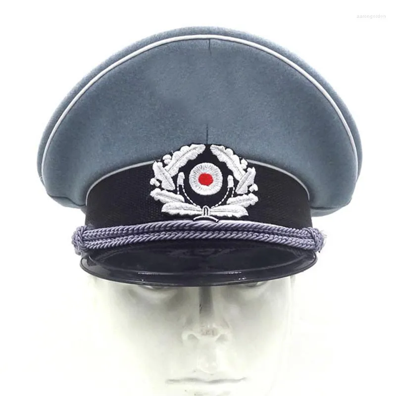 Beretten wwii Duits elite leger wh m36 officier wol breker cap hoed met keersnoer maat m l xl