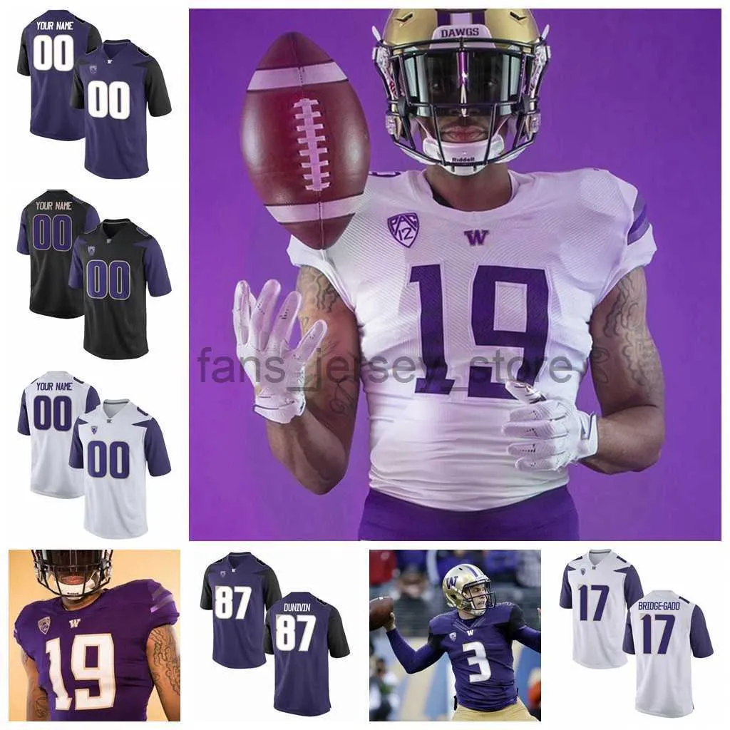 NCAA Washington Huskies College Football Jerseys Andre Baccellia Jersey Ty Jones Quinten Pounds Sean Mcgrew Warren Moon Custom Ed