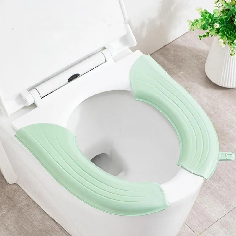 Toilet Seat Covers Waterpoof 1 Pair Cover Bathroom Washable Closestool Mat Pad Cushion Universal WC Set Bidet Accessories