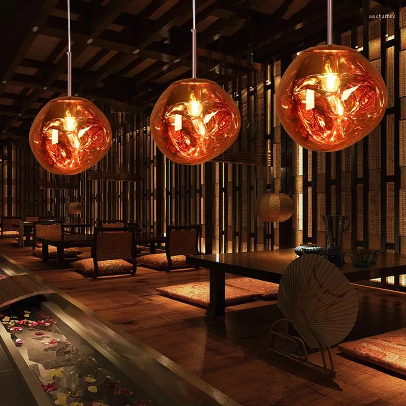 Pendellampor nordisk design loft lava led hängande ljus modern kreativ pvc vardagsrum ljus café bar matsal lamphall belysning