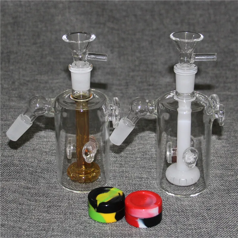 Glass Ash Catcher Bowl Bubbler 14mm 18mm Manlig kvinnlig Calabash Ashcatcher -skålar för glasvatten Bongs Dab Rigs rökrör