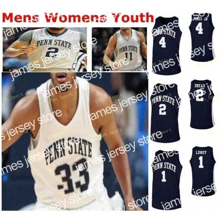 College Basketball Wears Nik1 NCAA College Penn State Nittany Lions Basketball Jersey 15 Buttrick 2 Myles Dread 20 Taylor Nussbaum 21 John Harrar Custom Stitched