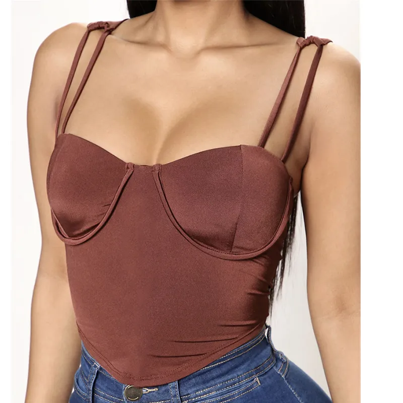 Mulheres Camis Spaghetti Strap Square pescoço cami tanques traseiros tops tops