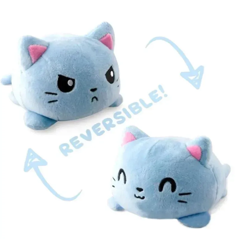 Reversibles Cat Gato Kids Plushie Plush Doll Double face conversion action Plush toys