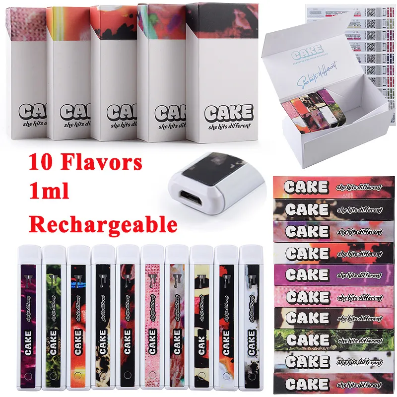 New 1000mg CAKE 2ND She Hits Different Disposable Vape Pens Thick Oil