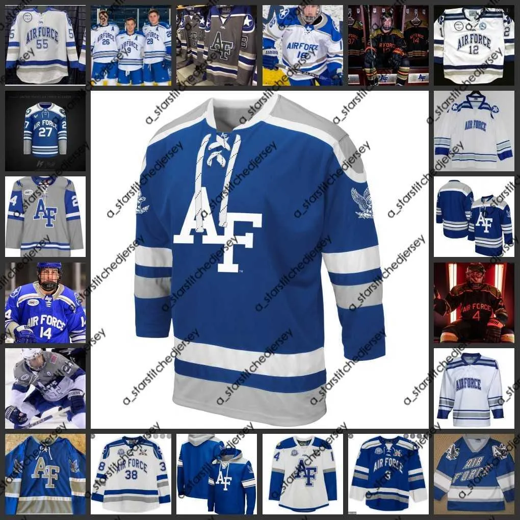 Kolej hokey giyiyor 2022 NCAA af Falcons Hokey Jersey 27 Luke Robinson 28 Mitchell Digby 29 Jasper Lester 33 Alex Schilling 37 Will Gavin 41 Austin Park 47