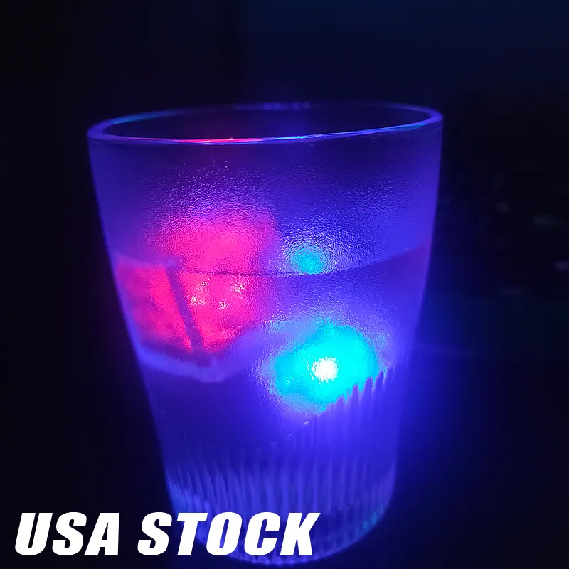 Cubos de gelo led de flash colorido Sensor de ￡gua Diy Multi Color Alwar