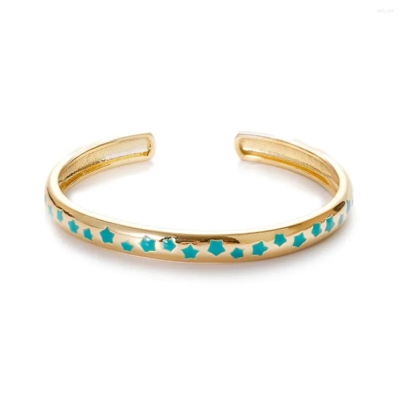 Bangle Classical Brass Open Bracelet Регулируемый капающий масля