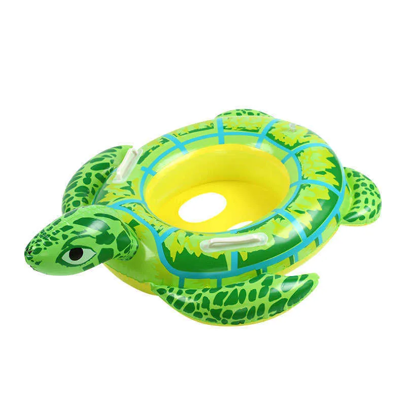 Life Vest Buoy Uppblåsbar flottörplats Baby Swimming Ring Barn Barn Summer Swimming Circle Water Fun Beach Pool Toys Sea Turtle Pattern T221214