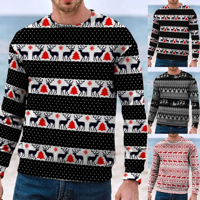 Felpe con cappuccio da uomo Uomo Donna Inverno Casual Natale Top Caldo Divertente Stampa Felpa a maniche lunghe Capispalla Athletic Ethnic Sudadera Loose Fit