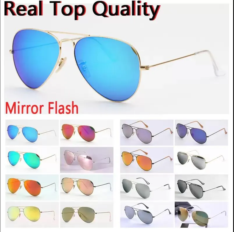 Pilot Mens sunglasses womens driving sunglass man woman sun glasses uv protection glass lenses with free leather case and retail package for men women A25 wholesale