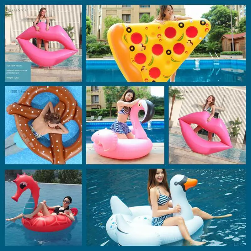 Life Vest Buoy opblaasbaar reus fruit ananas kers voor volwassen buiscirkel feestje speelgoed ride-on luchtmatras zwemring T221214