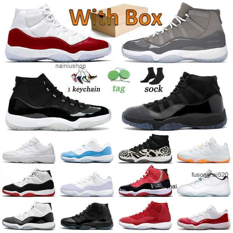 2023 Jumpman 11 Basketball Shoes Trainers 11s Low Cherry Cool Grey Men ...